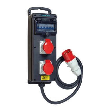 Werf- en werkplaatsmateriaal - Walther Werke - Draagbare massief rubberen stekkerdoos - 6410201