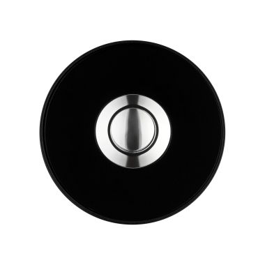 Communication de porte et contrôle d&#039;accès - Grothe - Piccolo - Bouton poussoir pour sonnette (rond), noir - noir - 64197