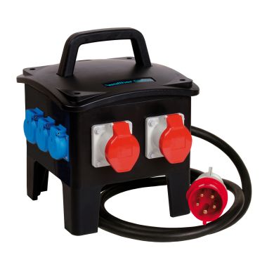 Matériel pour le chantier et l&#039;atelier - Walther Werke - Tragbare Vollgummi Steckdosenkombination - 6493019B