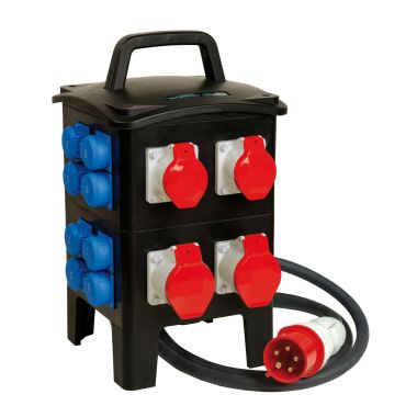 Matériel pour le chantier et l&#039;atelier - Walther Werke - Tragbare Vollgummi Steckdosenkombination - 6493304B