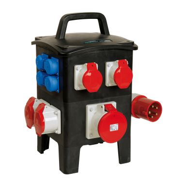 Matériel pour le chantier et l&#039;atelier - Walther Werke - Tragbare Vollgummi Steckdosenkombination - 6495403A