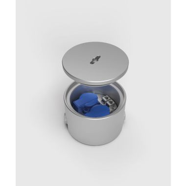 Électrification des bureaux et gestion des câbles - Bodensteckdosen - Réservoir de sol 7002A - 2x UTE + 2x CAT6a - Alu 900 kg IP67 - 7002A-1-3-FR