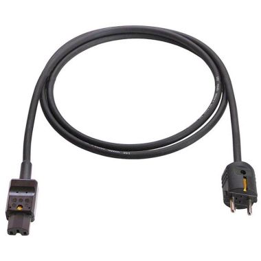 Électrification des bureaux et gestion des câbles - Schwabe - Câble de connexion Résistant à la chaleur jusqu&#039;à 120°C 2m H05RR-F 3G1.00 Noir - 70873