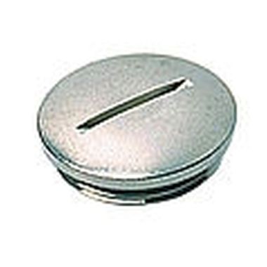 Stekkers, schakelaars en stopcontacten - Walther Werke - Blindstopfen Messing vernickelt - 717660