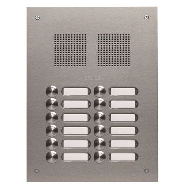 Communication de porte et contrôle d&#039;accès - Grothe - TS 788 plaque de rue inox V2A 2x6 bp. 240x320x2mm - 78826