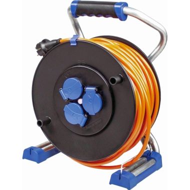 Werf- en werkplaatsmateriaal - Schwabe - Xperts werfhaspel 320mm, 40m H07BQ-F 3G2,5 oranje, IP44 - 823644