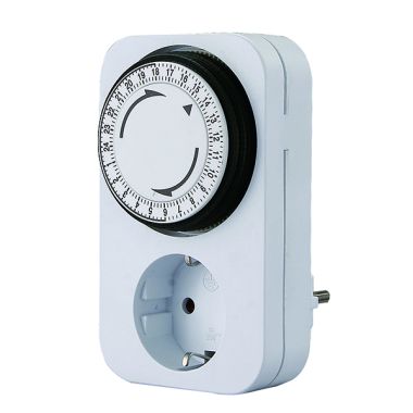 Stekkers, schakelaars en stopcontacten - Bachmann - Tijdschakelaar 24u analoog - 852.101