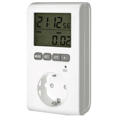 Fiches, interrupteurs et prises de courant - Bachmann - Compteur d&#039;énergie, blanc - 852.9821