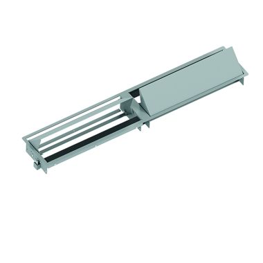 Électrification des bureaux et gestion des câbles - Bachmann - CONI DUO cadre d&#039;installation 2x 6 modules gris argent (RAL9006) - 911.025