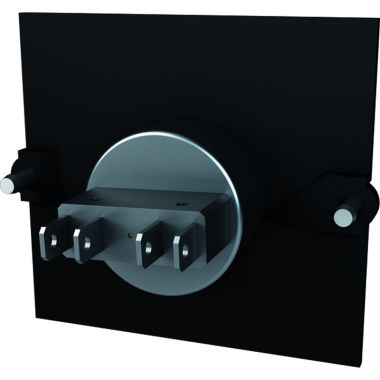 Électrification des bureaux et gestion des câbles - Bachmann - Module 1x Bouton inoxydable raccord - 917.046