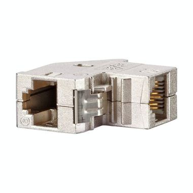 Kantoor elektrificatie en kabelmanagement - Bachmann - COUPLER CAT6 RJ45/RJ45 90° Keystone - 918.032