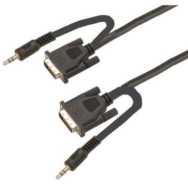 Électrification des bureaux et gestion des câbles - Bachmann - Câble VGA avec mini-jack audio Câble combi - 918.066