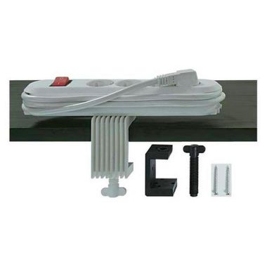 Kantoor elektrificatie en kabelmanagement - Bachmann - SMART stekkerdoos met schroeven Wit - 919.273
