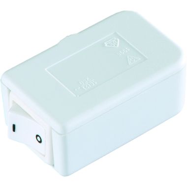 Verlichting - Bachmann - Eindschakelaar Ser. 8016, aan-uit 1pol.W/W - 924.073