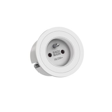 Électrification des bureaux et gestion des câbles - Bachmann - Blanc avec anneaux blanc + 0,2 mtr câble GST18 - 926.302