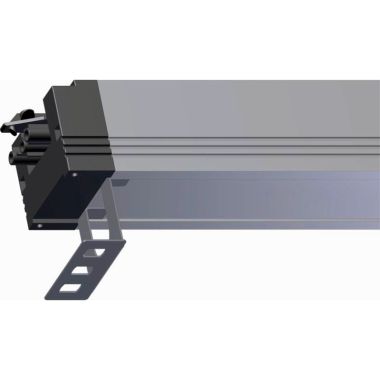 Kantoor elektrificatie en kabelmanagement - Bachmann - Inox bevestigingsbeugel van 90° voor STEP - 940.096