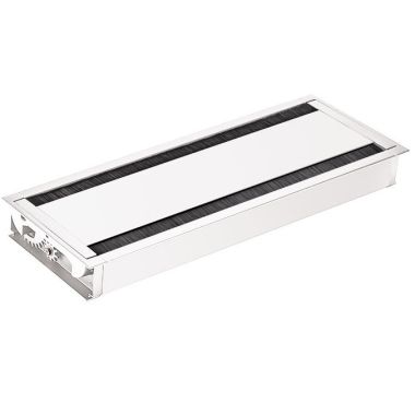 Électrification des bureaux et gestion des câbles - Bachmann - Couverture à deux volets avec RAL9010 - 943.002