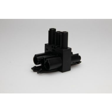 Kantoor elektrificatie en kabelmanagement - Adels - AC166 GVTA 3 Splitter, 3-polig, 1 in 2 out,  zwart - AD167263