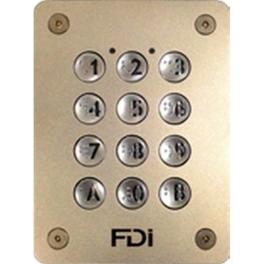 Deurcommunicatie en toegangscontrole - Fdi - Klavier inox inbouw met 12x toetsen en Braille - FD-060-164