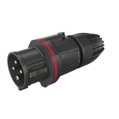Stekkers, schakelaars en stopcontacten - Walther Werke - NEO Stekker Classic 32A 4P 6h 400V IP54 met veerklem - FW231406CC