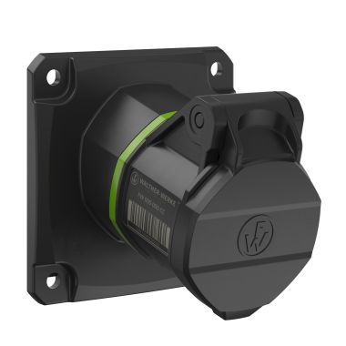 Fiches, interrupteurs et prises de courant - Walther Werke - NEO Prise murale coudée 16A 3P 2h IP54 &gt;50-500V avec pince à ressort - FW510302CC