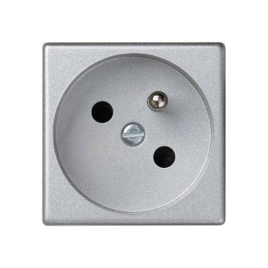 Stekkers, schakelaars en stopcontacten - Simon - K45 Stopcontact 2P+Frans/Belgische aarding aansluiting met s - K02/8