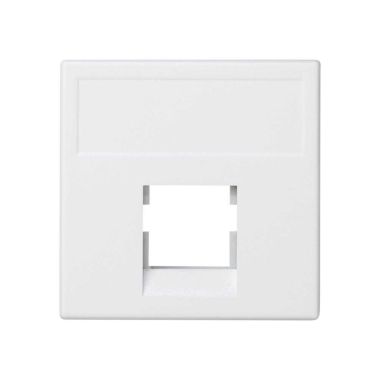 Fiches, interrupteurs et prises de courant - Simon - K45 Plaque VDM plate sans volet 1 x RJ 453M OCKÂ® - Blanc nei - K045/9