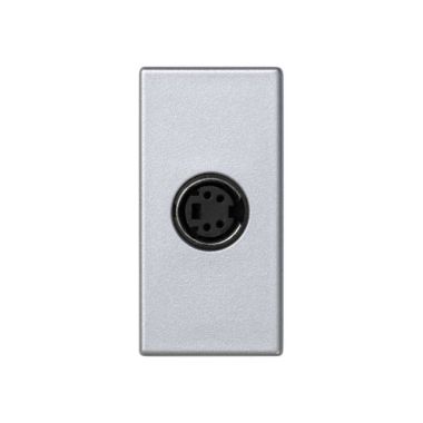 Fiches, interrupteurs et prises de courant - Simon - K45 Plaque 1/2 mécanisme avec 1 connecteur S-Vidéo femelle - - K103B/8