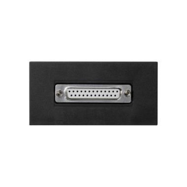 Fiches, interrupteurs et prises de courant - Simon - K45 Plaque 1/2 mécanisme avec 1 connecteur Sub-D 25 femelle. Port - K104A/14