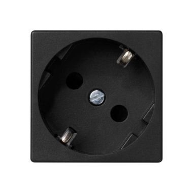 Stekkers, schakelaars en stopcontacten - Simon - K45 Stopcontact 2P+aarding Schuko snelleaansluiting - Grafi - K11/14
