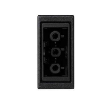 Fiches, interrupteurs et prises de courant - Simon - Plaque K45 demi-mécanisme avec 1 connecteur rapide femelle 3 - K121B14
