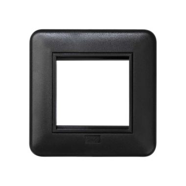 Fiches, interrupteurs et prises de courant - Simon - K45 Cadre avec support 1x K45 - Gris graphite - KR245/14