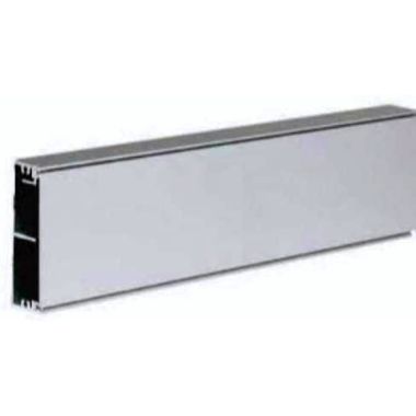 Kantoor elektrificatie en kabelmanagement - Simon - Plint 65x20 2 compartimenten - Geanodiseerd aluminium - TM210428