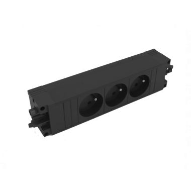 Électrification des bureaux et gestion des câbles - Bachmann - STEP BASE powerstrip 3 modules (3x UTE) GST18 - VDESTEPBASE1