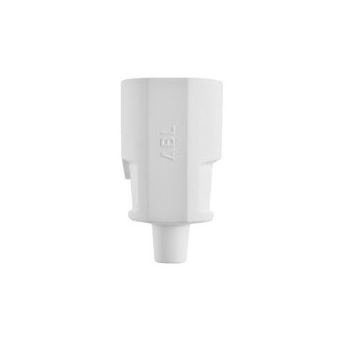 Compact fiche femelle (Schuko), plastique (PP), blanc, avec CA, IP20