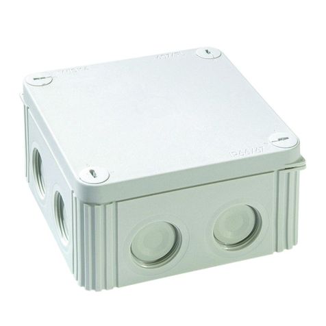 COMBI IND 607/5 LG - Boite de jonction avec couvercle plat 6mm², avec insert terminal.