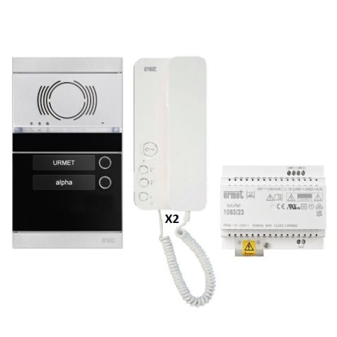 Kit audio 2 appartements préprogrammés