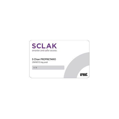 Sclak paquet avec 5 clés de propriétaire