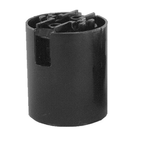 Socket thermoPlastique lisse à Racc. Rapide E27 Noir