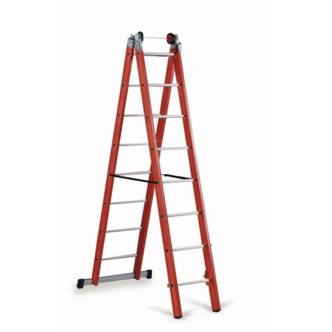 Ladder met 2x8 treden