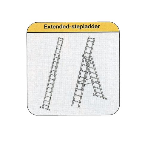 Échelle avec 3x14 marches