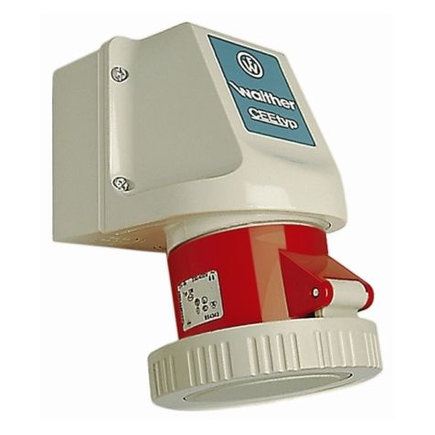 Wandsteckdose 63A 3P 400V 9h IP67