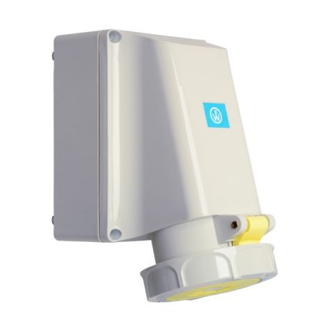 Wandsteckdose 63A 4P 110V 4h IP67