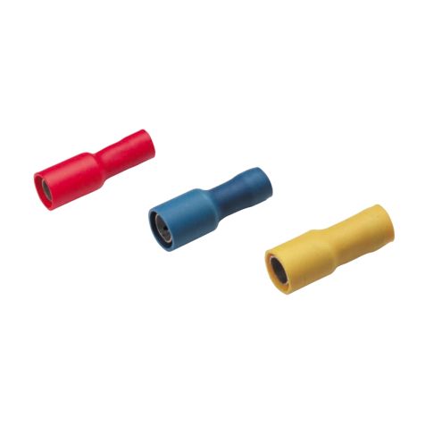 Geïsoleerde Rondsteker, 0,5 - 1mm² / 4mm, rood