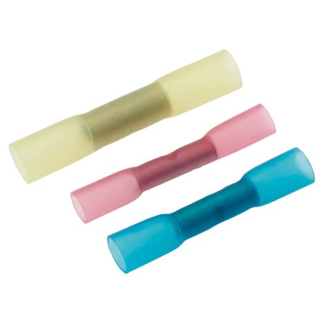 Stootverbinder met Krimpisolatie, 4 - 6mm², geel