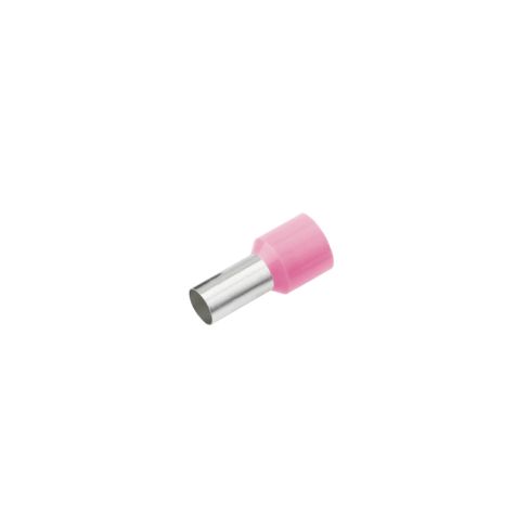 GeÏsoleerde Adereindhuls, DIN 46228, 0,34mm², lengte 6mm, roze