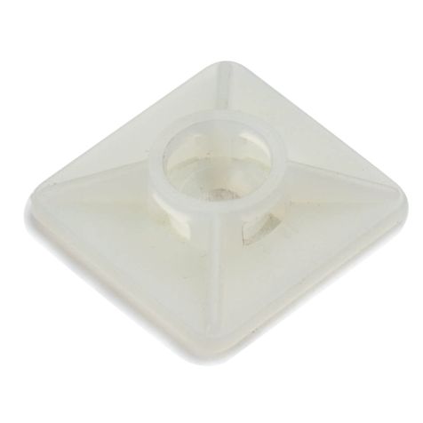 Bevestigingssokkel kabelbinder t/m 5,5mm, zelfklevend+schroef, zwart