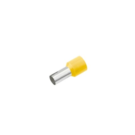 Geïsoleerde Adereindhuls, DIN 46228, 1mm², lengte 10mm, geel