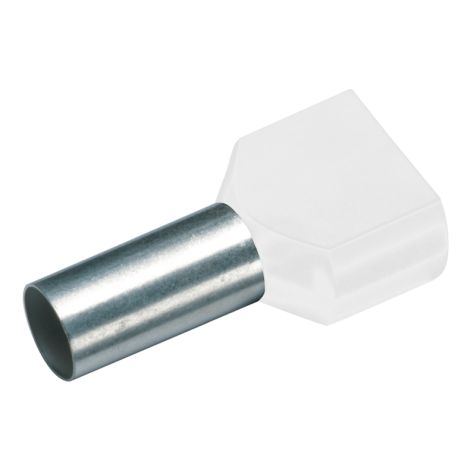 Embout isolé Blanc 2x0,5-8mm