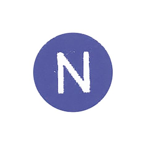 Adercodering N, blauw